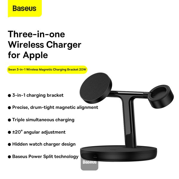 Swan 3-in-1 Baseus Wireless Magnetic