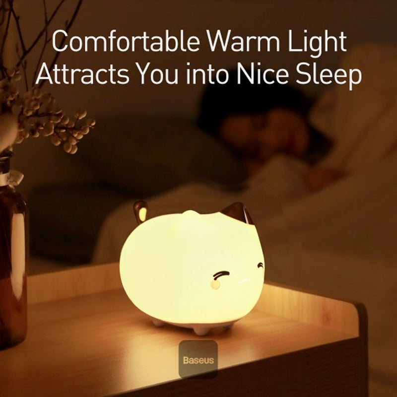 Cute series kitty silicone night light