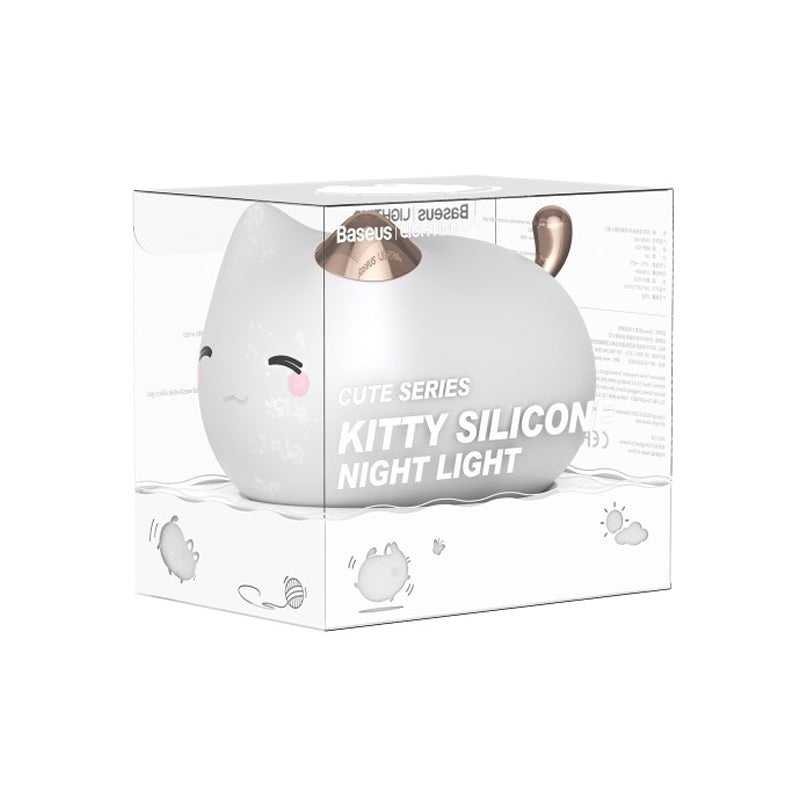 Cute series kitty silicone night light